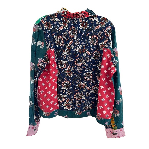 NWT Colorful Lightweight Blouse Loose Fitting Sacred Threads Sz S/M - Picture 6 of 9